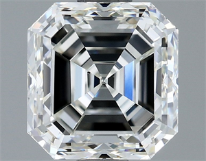 Foto Diamante Natural 1.50 quilates, Asscher , Color H, claridad VS2 y certificado IGI de