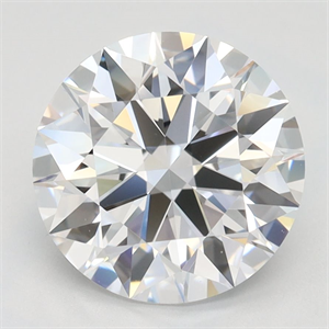 Picture of Lab Grown Diamond 2.57 Carats, Round with Ideal Cut, D Color, IF Clarity and Certified by IGI