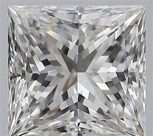 Picture of Natural Diamond 1.51 Carats, Princess with  Cut, G Color, VS1 Clarity and Certified by GIA