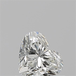 Picture of Natural Diamond 0.54 Carats, Heart with  Cut, I Color, VVS1 Clarity and Certified by GIA