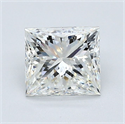 Natural Diamond 1.51 Carats, Princess with  Cut, I Color, IF Clarity and Certified by GIA