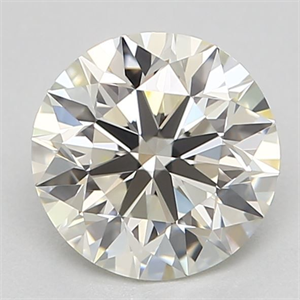 Picture of Natural Diamond 0.70 Carats, Round with Excellent Cut, K Color, VS1 Clarity and Certified by GIA