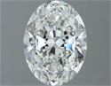 Natural Diamond 1.51 Carats, Oval with  Cut, H Color, SI2 Clarity and Certified by GIA