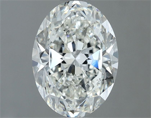 Picture of Natural Diamond 1.51 Carats, Oval with  Cut, H Color, SI2 Clarity and Certified by GIA