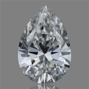 Foto Diamante Natural 0.41 quilates, De pera , Color G, claridad SI2 y certificado GIA de