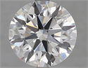 Lab Grown Diamond 3.54 Carats, Round with Excellent Cut, D Color, VVS2 Clarity and Certified by IGI