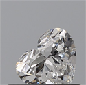 Natural Diamond 0.44 Carats, Heart with  Cut, D Color, VVS1 Clarity and Certified by GIA