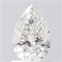 Diamante Natural 0.80 quilates, De pera , Color G, claridad SI1 y certificado GIA