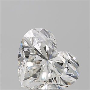 Picture of Natural Diamond 3.21 Carats, Heart with  Cut, I Color, VS2 Clarity and Certified by GIA