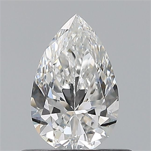 Picture of Natural Diamond 0.50 Carats, Pear with  Cut, F Color, VVS2 Clarity and Certified by GIA