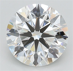Picture of Lab Grown Diamond 3.42 Carats, Round with Ideal Cut, E Color, IF Clarity and Certified by IGI