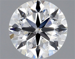 Picture of Natural Diamond 0.90 Carats, Round with Very Good Cut, D Color, SI1 Clarity and Certified by GIA