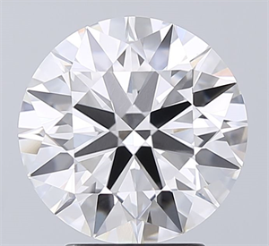 Picture of Lab Grown Diamond 3.39 Carats, Round with Ideal Cut, E Color, VVS2 Clarity and Certified by IGI