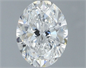 Natural Diamond 0.70 Carats, Oval with  Cut, F Color, VS1 Clarity and Certified by GIA