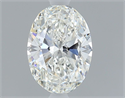 Natural Diamond 0.45 Carats, Oval with  Cut, G Color, SI1 Clarity and Certified by GIA