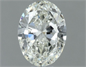 Natural Diamond 0.50 Carats, Oval with  Cut, I Color, VVS2 Clarity and Certified by IGI