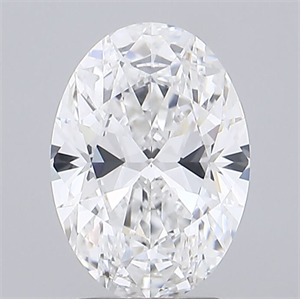 Picture of Natural Diamond 2.40 Carats, Oval with  Cut, E Color, VVS1 Clarity and Certified by GIA