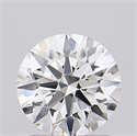 Lab Grown Diamond 1.07 Carats, Round with Ideal Cut, D Color, IF Clarity and Certified by IGI