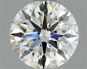 Picture of Natural Diamond 0.75 Carats, Round with Excellent Cut, J Color, SI1 Clarity and Certified by GIA