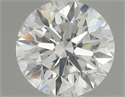 Natural Diamond 0.54 Carats, Round with Excellent Cut, G Color, VVS1 Clarity and Certified by GIA