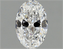 Natural Diamond 0.62 Carats, Oval with  Cut, D Color, VVS1 Clarity and Certified by GIA