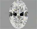 Natural Diamond 0.62 Carats, Oval with  Cut, D Color, VVS1 Clarity and Certified by GIA