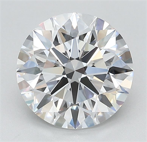 Picture of Lab Grown Diamond 2.62 Carats, Round with Ideal Cut, D Color, VVS1 Clarity and Certified by IGI