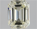 Natural Diamond 1.70 Carats, Emerald with  Cut, L Color, VS2 Clarity and Certified by HRD