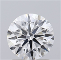 Lab Grown Diamond 1.41 Carats, Round with Ideal Cut, D Color, VS1 Clarity and Certified by IGI