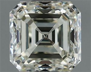 Picture of Natural Diamond 1.01 Carats, Asscher with  Cut, K Color, VVS1 Clarity and Certified by IGI
