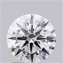 Lab Grown Diamond 1.52 Carats, Round with Ideal Cut, D Color, VS1 Clarity and Certified by IGI