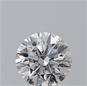 Natural Diamond 0.77 Carats, Round with Excellent Cut, F Color, SI1 Clarity and Certified by GIA