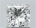 Natural Diamond 1.01 Carats, Princess with  Cut, H Color, VVS1 Clarity and Certified by IGI