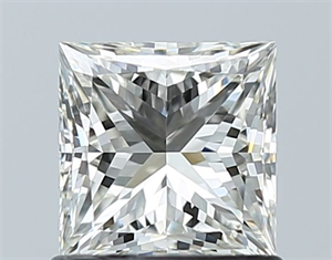 Picture of Natural Diamond 1.01 Carats, Princess with  Cut, H Color, VVS1 Clarity and Certified by IGI