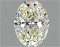 Natural Diamond 0.90 Carats, Oval with  Cut, K Color, VVS2 Clarity and Certified by GIA