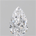 Natural Diamond 0.80 Carats, Pear with  Cut, D Color, VVS2 Clarity and Certified by GIA