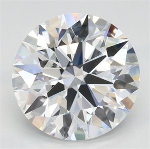 Picture of Lab Grown Diamond 3.21 Carats, Round with Ideal Cut, D Color, IF Clarity and Certified by IGI