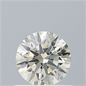 Natural Diamond 0.50 Carats, Round with Excellent Cut, I Color, VVS2 Clarity and Certified by IGI