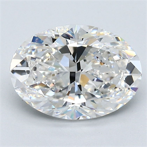 Picture of Natural Diamond 2.70 Carats, Oval with  Cut, G Color, VS1 Clarity and Certified by GIA
