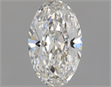 Natural Diamond 0.41 Carats, Oval with  Cut, F Color, SI2 Clarity and Certified by GIA