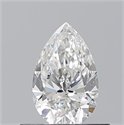 Natural Diamond 0.50 Carats, Pear with  Cut, G Color, VS2 Clarity and Certified by GIA