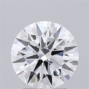 Picture of Lab Grown Diamond 2.05 Carats, Round with Ideal Cut, D Color, VVS1 Clarity and Certified by IGI