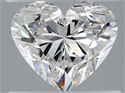Natural Diamond 2.03 Carats, Heart with  Cut, E Color, SI1 Clarity and Certified by GIA