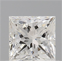 Natural Diamond 0.70 Carats, Princess with  Cut, G Color, VS2 Clarity and Certified by GIA