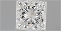 Natural Diamond 0.74 Carats, Princess with  Cut, G Color, IF Clarity and Certified by GIA