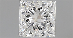 Picture of Natural Diamond 0.74 Carats, Princess with  Cut, G Color, IF Clarity and Certified by GIA