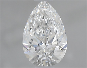 Picture of Natural Diamond 0.63 Carats, Pear with  Cut, E Color, VS2 Clarity and Certified by GIA