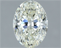 Natural Diamond 1.50 Carats, Oval with  Cut, J Color, VS1 Clarity and Certified by IGI