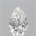 Natural Diamond 0.50 Carats, Pear with  Cut, G Color, VS2 Clarity and Certified by GIA