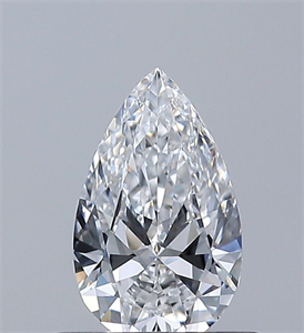 Picture of Natural Diamond 0.50 Carats, Pear with  Cut, D Color, VS1 Clarity and Certified by GIA